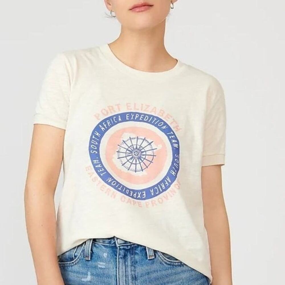 J. Crew Port Elizabeth South Africa Expedition Team Destination Tee Size XL